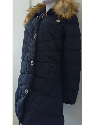 Dámská zimní bunda W703 černá - MHM Dámská zimní bunda W703 černá - MHM