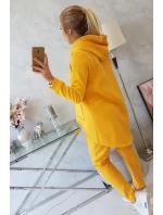 Sada pytlovitých kalhot v hořčicové barvě