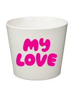 MY LOVE - velký květináč 