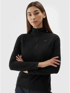 Dámská fleecová mikina W 4FAW23UFLEF031 20S černá - 4F