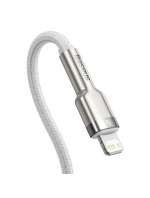 BASEUS USB-C LIGHTNING KABEL CAFULE PD 1M BÍLÝ