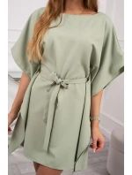 Oversize netopýří šaty tmavě mátové