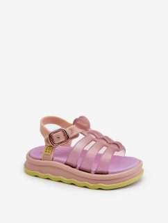 Vonné dětské sandálky na suchý zip ZAXY NN385020 fialové