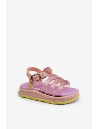 Vonné dětské sandálky na suchý zip ZAXY NN385020 fialové