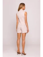 M859 Džínová vesta - béžová