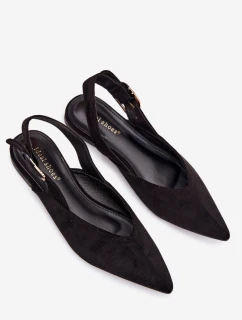 Dámské baleríny s přezkou Tanelia – černé