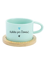 Kafíčko pro Domču - mint hrníček makronka 200 ml