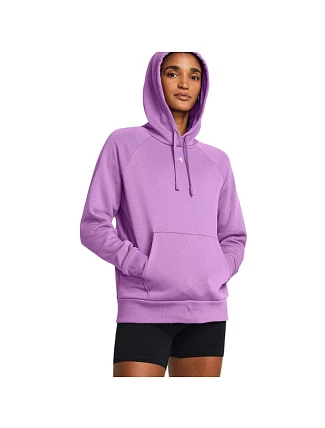 Dámská mikina Under Armour Rival Fleece Hoodie, fialová, 1379500, 560 M