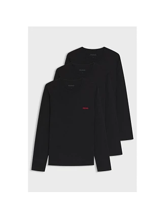 Hugo Bodywear pánská souprava triček LS-SHIRT NERO (50492631-001)