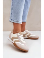 Klasické Dámské Tenisky Z Eko Kůže Béžové Maretina