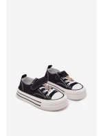 Dívčí Tenisky Se Zlatým Klipem Medvěd Černé Solena