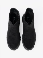 Exkluzívní kotníčkové boty dámské černé platforma Exkluzívní kotníčkové boty dámské černé platforma