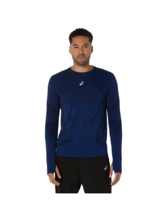 ASICS Road Seamless LS Top 2011D356-400 Navy Blue L