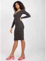 Šaty RV SK 7436.53 tmavá khaki