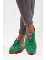 Semišové tenisky Vinceza – zelené