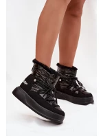 Dámské sněhule na platformě Lee Cooper – černé