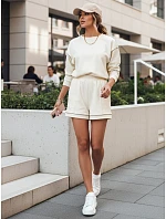 Dámský teplákový komplet PULGAR ecru FashionStreet AY1011 Dámský teplákový komplet PULGAR ecru FashionStreet AY1011