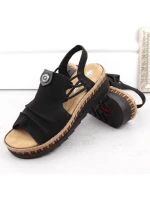 Pohodlné sandály Rieker W RKR677 black