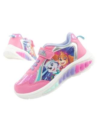 Leomil dívčí sportovní obuv Psi Patrol dětské LED tenisky