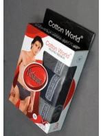 Pánské slipy 3PAK Platinum Mix barev - Cotton World