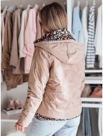 Dámská oboustranná přechodná bunda ZIBERKA béžová FashionStreet TY4870