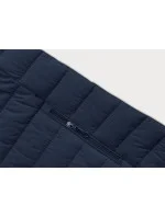 Tmavě modrá dámská prošívaná bunda pro přechodné období (16M9109-215) Tmavě modrá dámská prošívaná bunda pro přechodné období (16M9109-215)