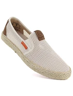 Pánské polobotky espadrille slip-on béžové Bugatti TT15305