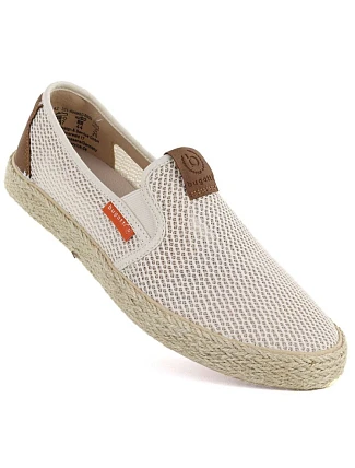 Pánské polobotky espadrille slip-on béžové Bugatti TT15305
