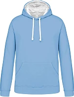 Kariban K 446 Kontrastní mikina s kapucí 20.K446 sky blue/white Kariban K 446 Kontrastní mikina s kapucí 20.K446 sky blue/white