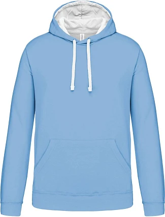 Kariban K 446 Kontrastní mikina s kapucí 20.K446 sky blue/white Kariban K 446 Kontrastní mikina s kapucí 20.K446 sky blue/white