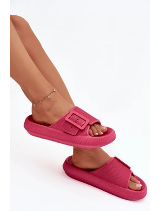 Dámské pantofle na platformě Big Star – fuchsie