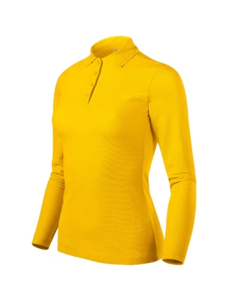Pique Polo LS polokošile dámská žlutá