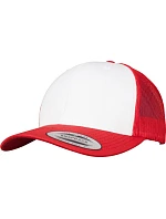 Flexfit 6606CF 6 panelová Trucker kšiltovka 55.06CF red/white/red