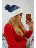 Milano fleecová čepice K203 denim+ecru Milano fleecová čepice K203 denim+ecru