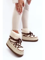 Dámské zateplené sněhule Bežové Rohes