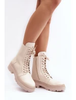 Dámské pracovní boty z ekokože světle béžové Irande