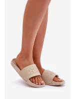 Pěnové Dámské Pantofle Big Star OO274043 Béžové