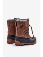 Vysoké Teplé Dětské Sněhule Se Stažením Hnědé Lee Cooper LCJ-24-44-2842K