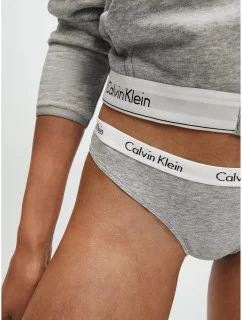 Dámské kalhotky D1618E-020 šedá - Calvin Klein