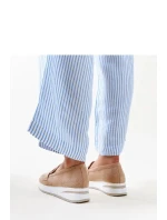 Dámské polobotky 28906 Béžová s bílou - Flyfor Dámské polobotky 28906 Béžová s bílou - Flyfor