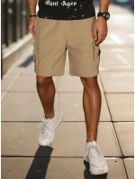 Pánské látkové bojové šortky khaki FashionStreet SX2505