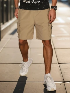 Pánské látkové bojové šortky khaki FashionStreet SX2505