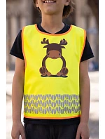 Korntex FUN Dětská bezpečnostní vesta 76.FUNY hi vis yellow/moose Korntex FUN Dětská bezpečnostní vesta 76.FUNY hi vis yellow/moose