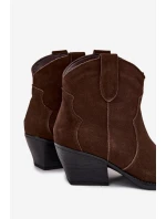 Nakopávací dámské kožené boty z přírodního semiše čokoládové Beretta Nakopávací dámské kožené boty z přírodního semiše čokoládové Beretta