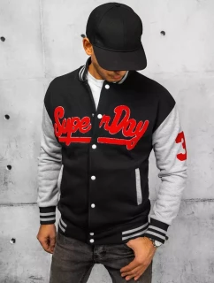 Pánská mikina na zip černá FashionStreet BX5444