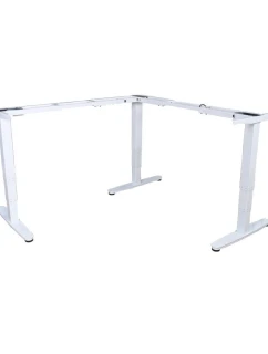 Vybavení rámu stolu trojitým elektromotorem ve tvaru L s nosností 150 kg