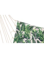 BRAZILSKÁ ZÁVĚSNÁ SEDAČKA HAMAK 100x50CM NATURE S VNITŘNÍM POLŠTÁŘEM JUNGLE LIGHT
