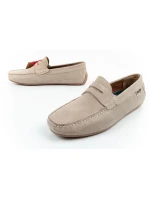 Wrangler pánské polobotky mokasíny Maifield Suede z přírodní kůže béžové barvy