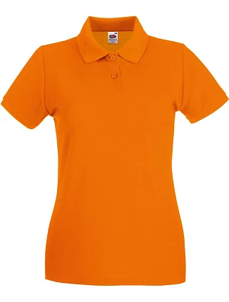 Fruit of the Loom Lady-Fit Premium Polo Dámské piqué polo 16.3030 orange Fruit of the Loom Lady-Fit Premium Polo Dámské piqué polo 16.3030 orange