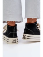 Dámské tenisky na platformě černé Aineri